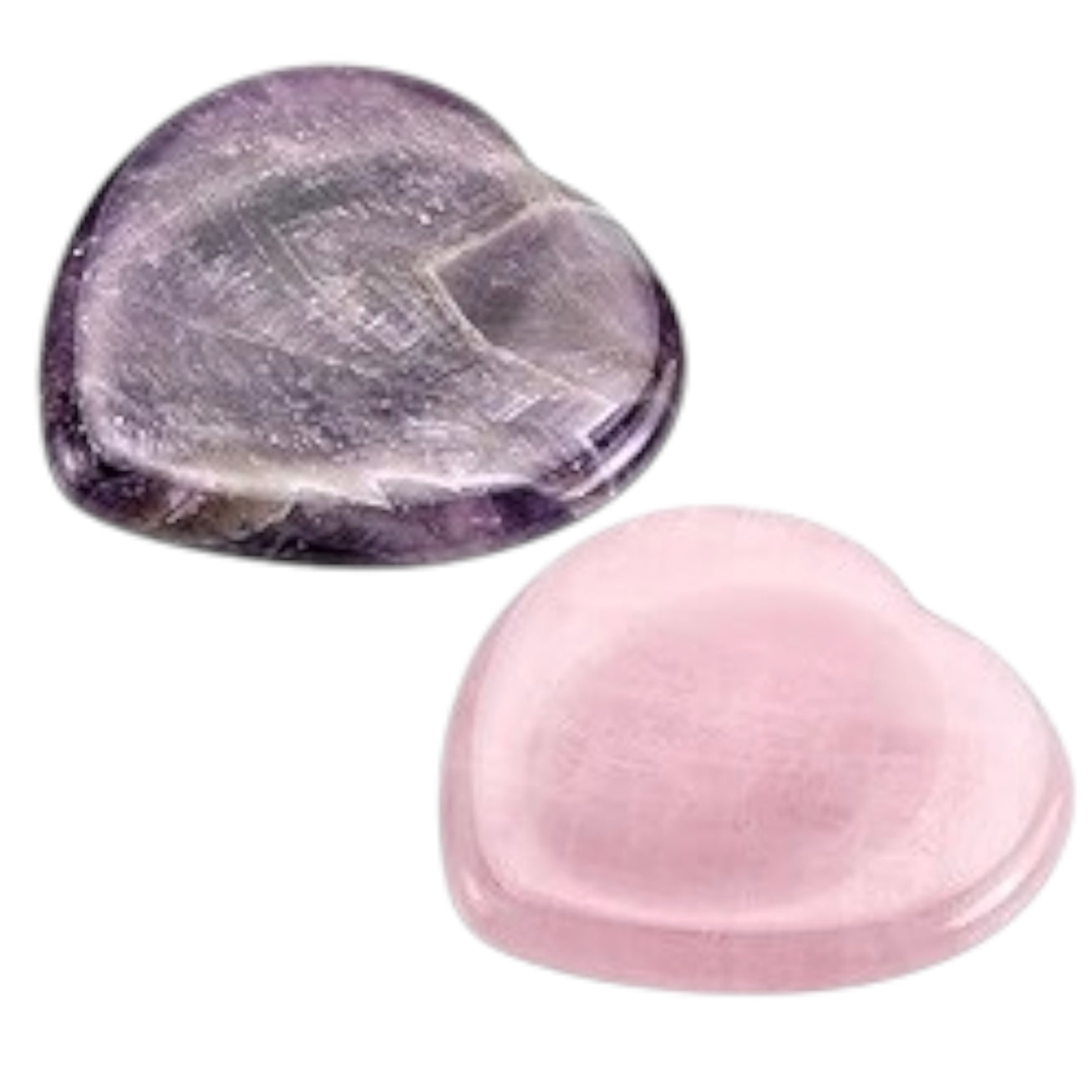 Crystal Heart Worry Stone